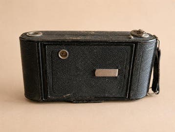 Vintage French, Roussel Folding Bed Medium Format Camera -, Nieuw