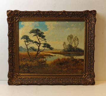 Peter Cox (1912-1985) - Bomen en water