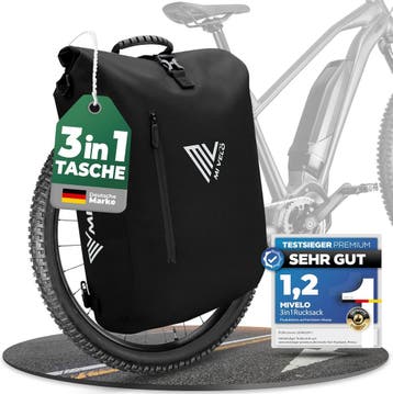 2dekans | MIVELO 3-in-1 Fietstas – Waterdicht – Rugzak &, Ophalen of Verzenden, Nieuw