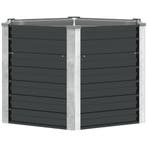 vidaXL Plantenbak verhoogd 129x129x77cm gegalvaniseerd staal, Verzenden, Nieuw
