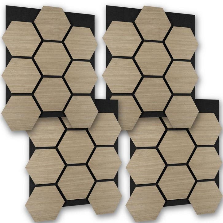 Akoestische panelen Sonic Shield houtlook - donker eiken, Maison & Meubles, Bureaux, Envoi