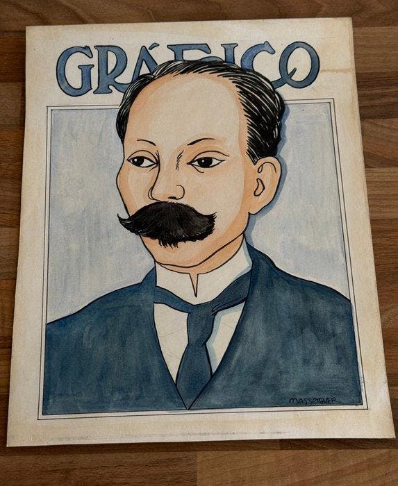 Conrado Walter Massaguer (1889–1965) - Jose Martí „Grafico“, Antiquités & Art, Art | Objets design