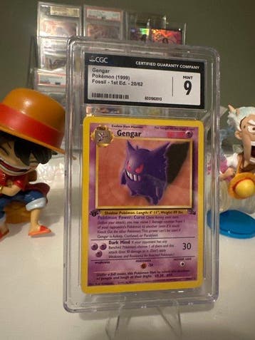 Pokémon - 1 Graded card - Gengar 20/62 First edition, Foil -, Nieuw