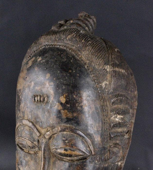 Het ceremoniële masker van Djé - Yaure - Ivoorkust, Antiquités & Art, Art | Art non-occidental