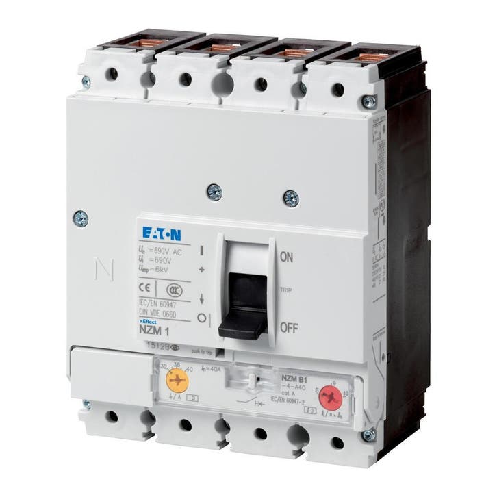 Disjoncteur Eaton NZM1 4P 20A 25KA IEC - 281237, Bricolage & Construction, Électricité & Câbles, Envoi