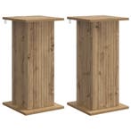 vidaXL Plantenstand 2 pcs Artisanaal eiken 30,5 x 30 x 60,5, Verzenden