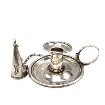 Kandelaar - Zilver - zilveren sigarettenhouder