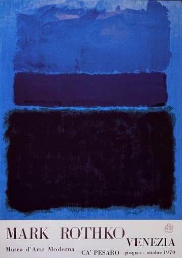 Mark Rothko - “Exhibition Venezia, 1970”.