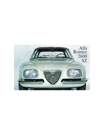 1965 ALFA ROMEO 2600 SZ BROCHURE DUITS, Ophalen of Verzenden