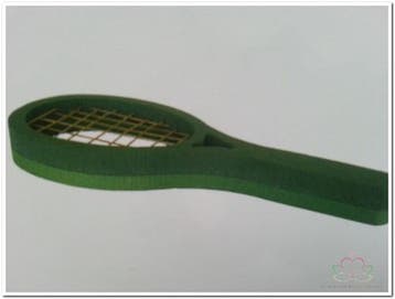 Tennisracket steekschuimvorm 3D oase voor verse bloemen, Nieuw