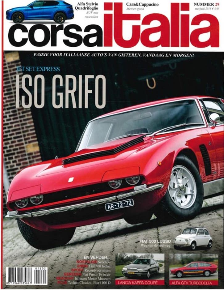 2018 CORSA ITALIA MAGAZINE 29 NEDERLANDS, Boeken, Auto's | Folders en Tijdschriften, Ophalen of Verzenden