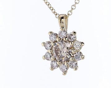 Zonder minimumprijs - Ketting met hanger - 14 karaat Geel