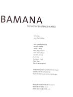 Boek Bamana: de kunst van het bestaan in Mali - Mali (Zonder, Antiek en Kunst