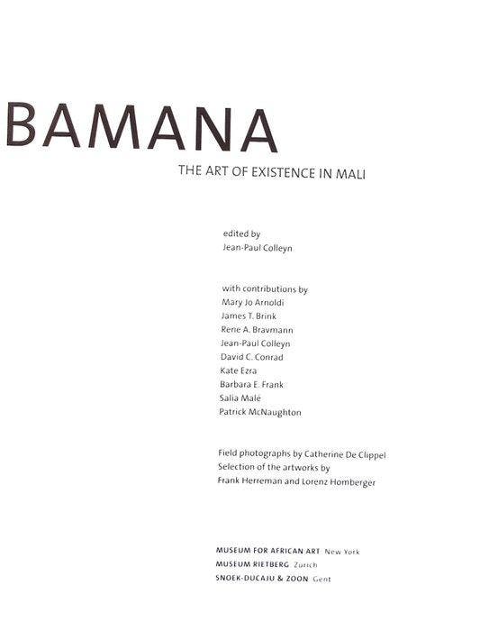 Boek Bamana: de kunst van het bestaan in Mali - Mali (Zonder, Antiek en Kunst, Kunst | Niet-Westerse kunst