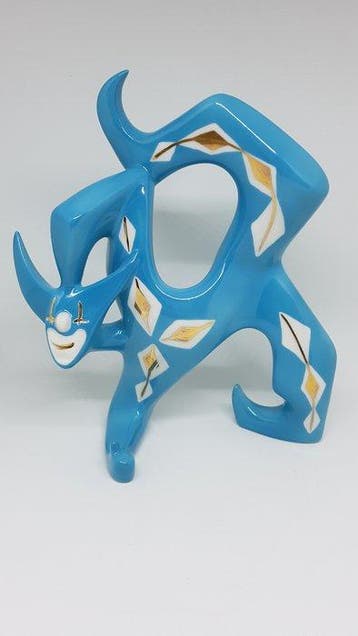 Royal Dux - Beeldje - Blue Joker - Porselein