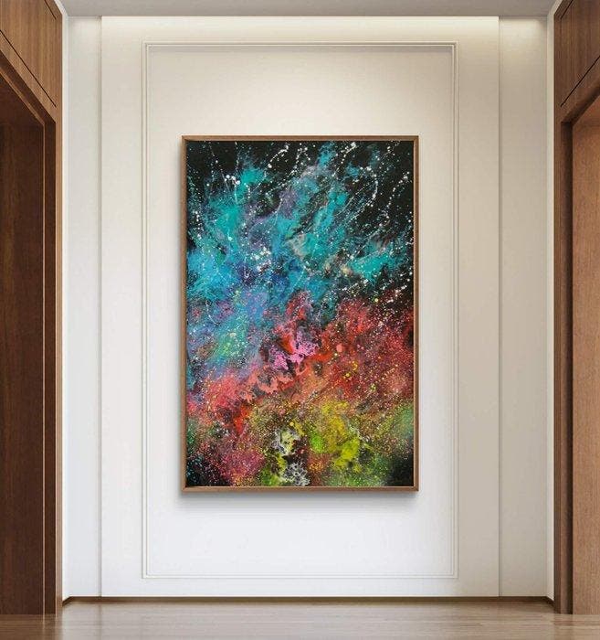 ART-IKarpikioti - “Cosmic Waves”, Antiek en Kunst, Kunst | Schilderijen | Modern