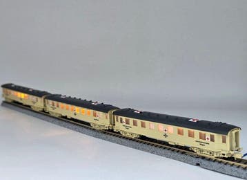 Roco, Fleischmann N - Model treinwagon (3) - Saniteitsdienst, Nieuw