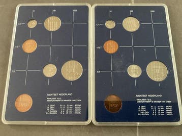 Nederland, Nederlandse Antillen. 1980-1986 (16 st) (Zonder, Postzegels en Munten