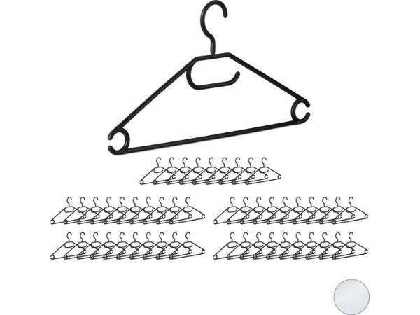 Veiling - 100 x Kledinghanger Zwart, Kleding | Dames, Kledinghangers