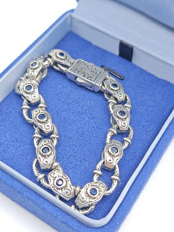 Zonder minimumprijs - Armband Zilver, Zilver .925 met, Handtassen en Accessoires, Armbanden, Nieuw