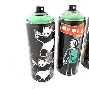 Koen Betjes (1992) - Tribute to Banksy (3 Set) Spraycan’s