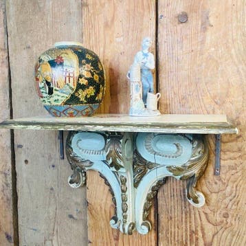 Étagère murale - Bois, style vénitien du début du XXe siècle