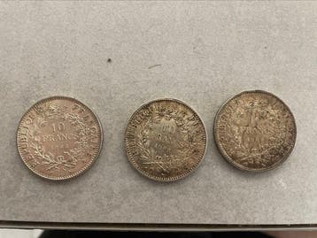 Frankrijk. Lot de 33 monnaies en argent, 1960/1970 (Zonder, Postzegels en Munten