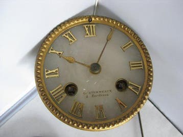 Bureauklok - G.Fourmeaux - Messing-Metaal-Albast - 1850-1900