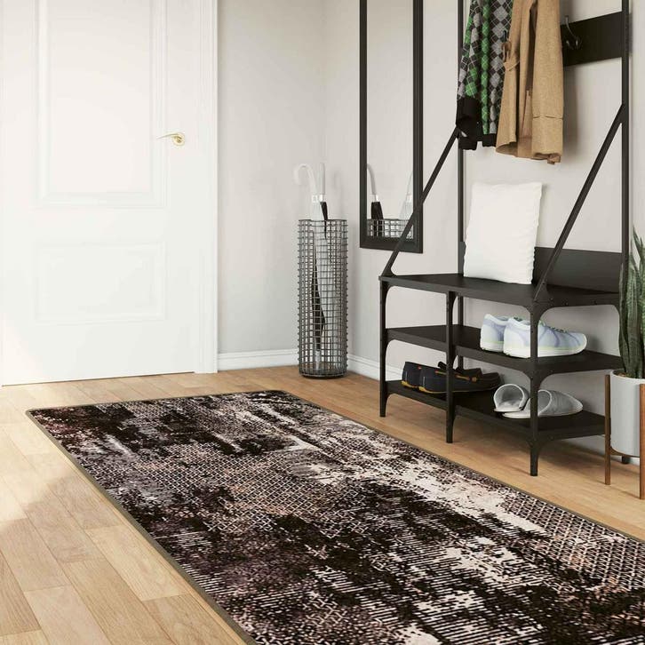 vidaXL Tapijt Runner MARSA Zwart 100 x 300 cm Polyester en, Huis en Inrichting, Stoffering | Tapijten en Vloerkleden, Nieuw, Verzenden