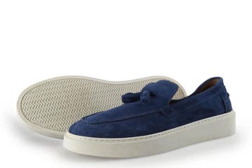 Manfield Loafers in maat 43 Blauw, Kleding | Heren, Schoenen, Loafers, Manfield, Zo goed als nieuw, Verzenden