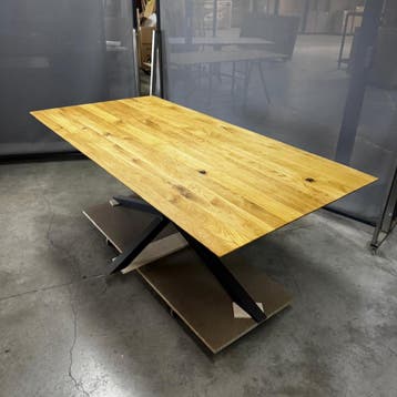 bert plantagie Eettafel Starry Night, Verzenden, Zo goed als nieuw, Eikenhout, 200 cm of meer