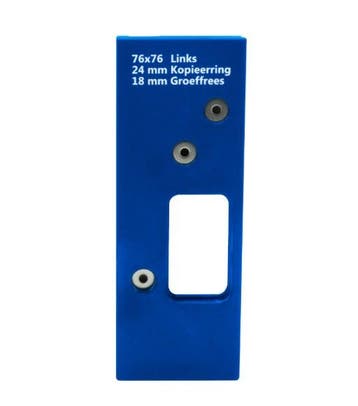 Boormal voor scharnieren ronde hoek 76x76 mm links, Doe-het-zelf en Bouw, Nieuw