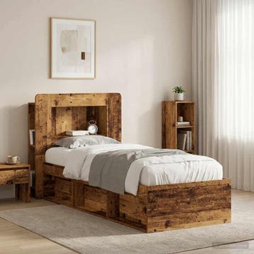vidaXL Hoofdeinde Kast met opslag Oud hout Geconstrueerd, Verzenden