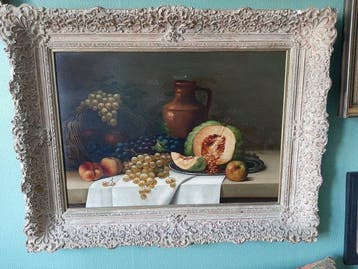 Gerrit Hesslinga Tiddens (1853-?) - Stilleven Schalen fruit