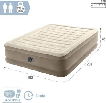 Intex Ultra Plush Luchtbed 200x152x46cm - electrisch opbl..., Ophalen of Verzenden