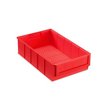 Magazijnbak 300x183x81 mm rood kunststof nieuw Nieuw, Ophalen of Verzenden