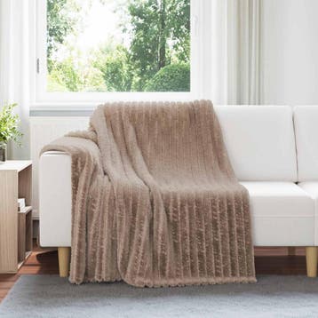 vidaXL Dekentjes 6 st Camel 200 x 150 cm 4.75 kg Fleece, Verzenden
