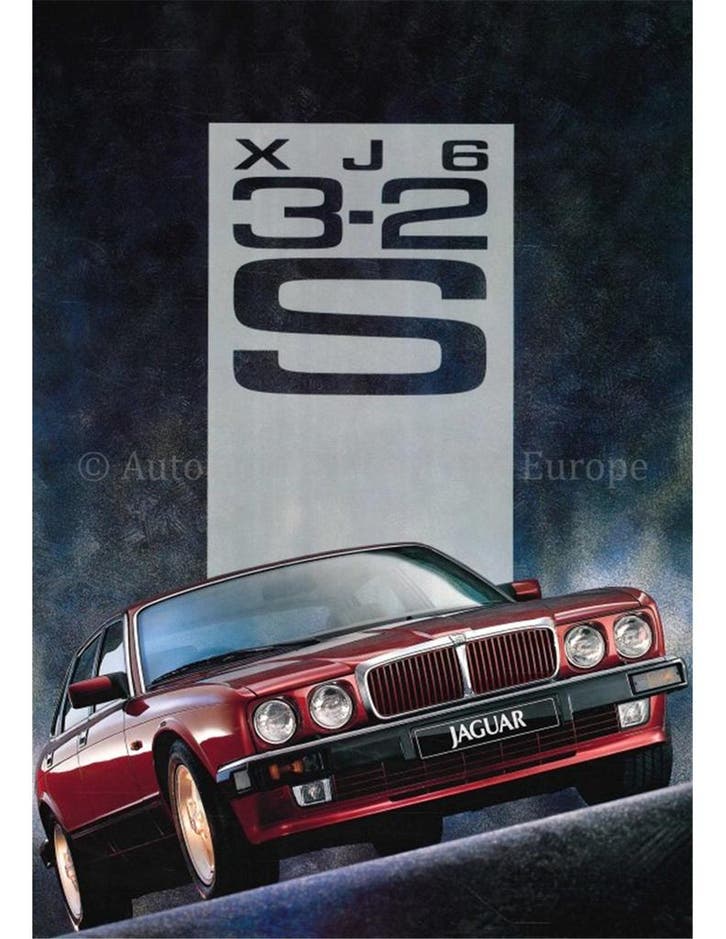 1993 JAGUAR XJ6 3.2S BROCHURE ENGELS, Boeken, Auto's | Folders en Tijdschriften