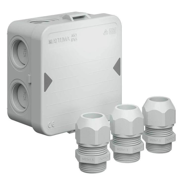 Attema opbouw wand-/plafonddoos - AT2500, Doe-het-zelf en Bouw, Elektriciteit en Kabels, Verzenden