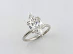 Ring - 14 karaat Witgoud - 3.09ct. tw. Diamant (Lab-grown)