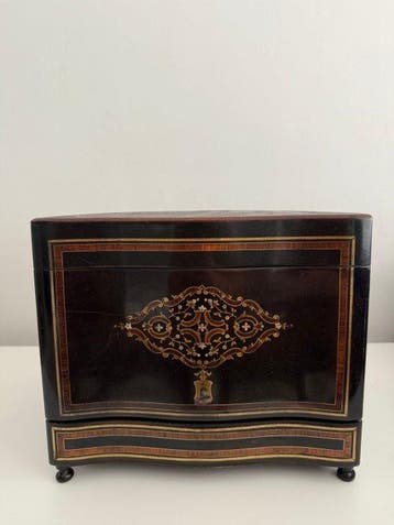 Drankservies (20) - Glas, Messing, Metaal, verkoold hout -, Antiek en Kunst