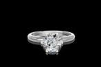 Ring - 14 karaat Witgoud - 2.09ct. tw. Diamant (Lab-grown)