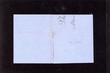 Duitse Rijk 1872 - Een enkele frankering met hergebruikt K1