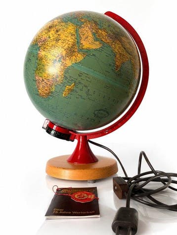 Terrestrial table globe - Rare Columbus Duplex Illuminated