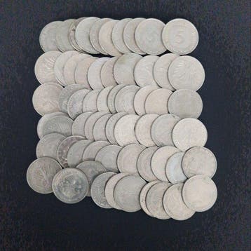 Duitsland. - Lot of 60 coins 1958–1992: 40 × 2 Deutsche Mark