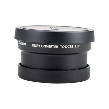 Canon Tele-Converter TC-DC58 1.5x met garantie, Ophalen of Verzenden, Gebruikt