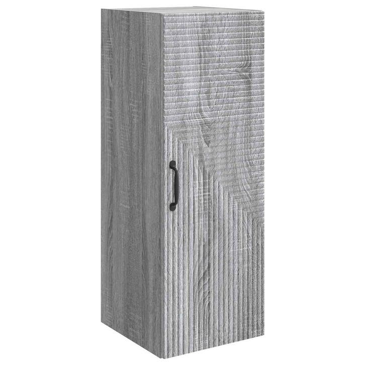 vidaXL Wandkast Grijs Sonoma 33 x 34,5 x 90 cm Bewerkt hout, Huis en Inrichting, Kasten | Overige, Nieuw, Verzenden
