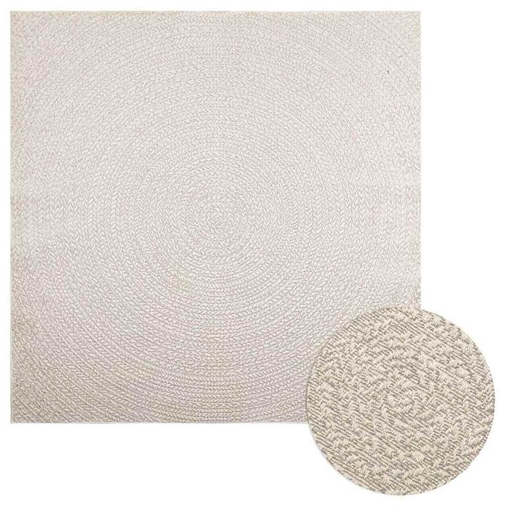 vidaXL Vloerkleed ZIZUR room binnen en buiten 200x200 cm, Huis en Inrichting, Stoffering | Tapijten en Vloerkleden, Nieuw, Verzenden