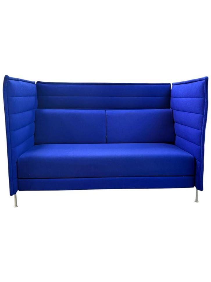 5x Vitra Alcove Akoestische Bank - Kleur Blauw, Maison & Meubles, Chaises de bureau, Envoi