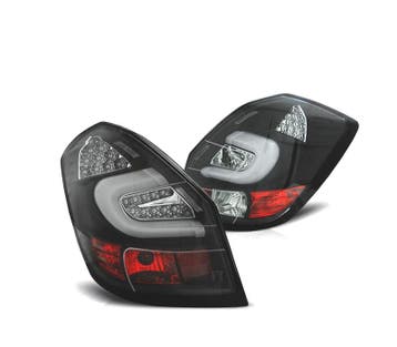 FEUX ARRIÈRE POUR SKODA FABIA 07-14 LIGHT BAR FOND NOIR, Verzenden, Nieuw